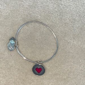 Listen to Your Heart silver Alex and ani bracelet